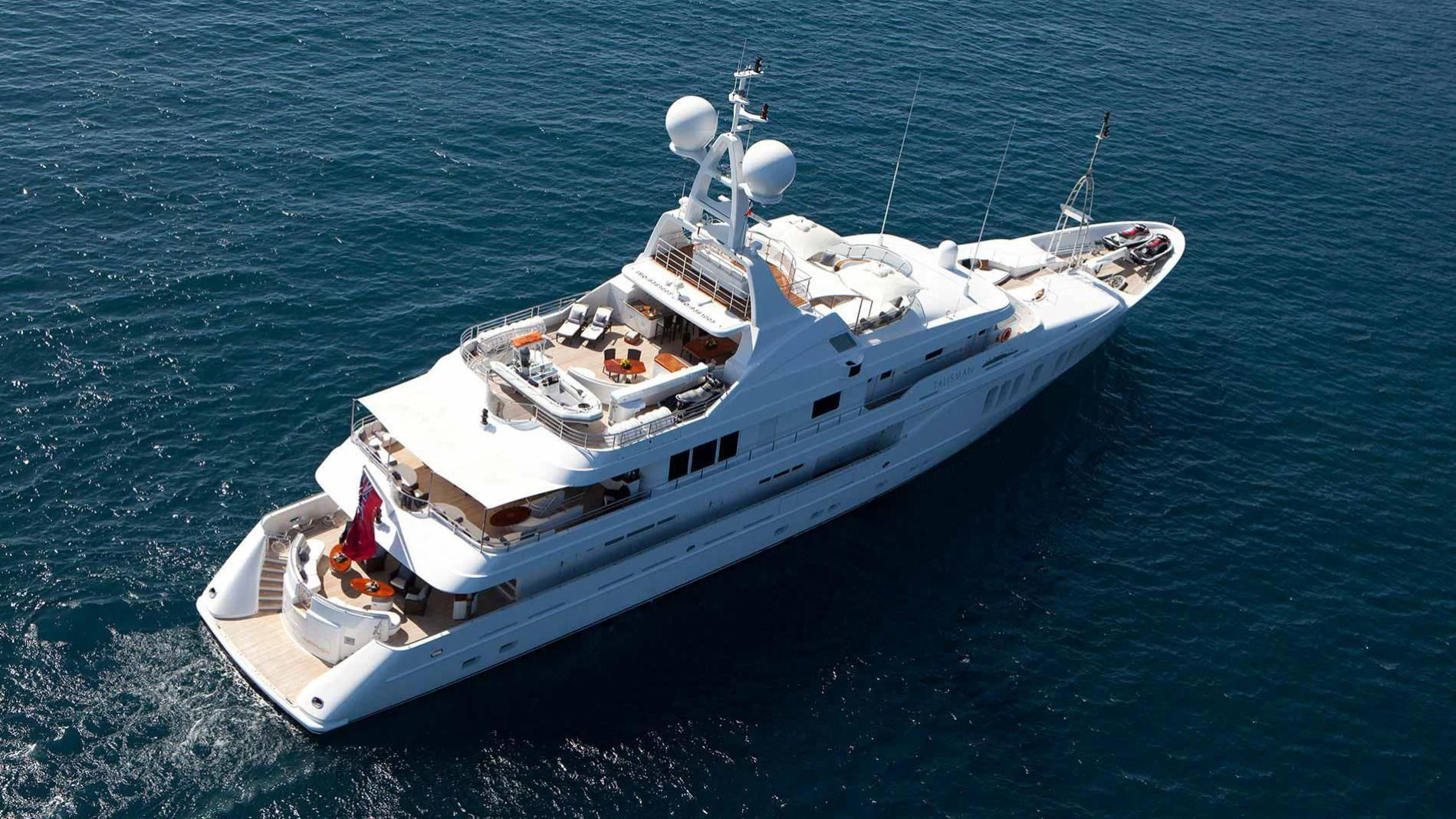 a boat in the water aboard TALISMAN MAITON Yacht for Charter