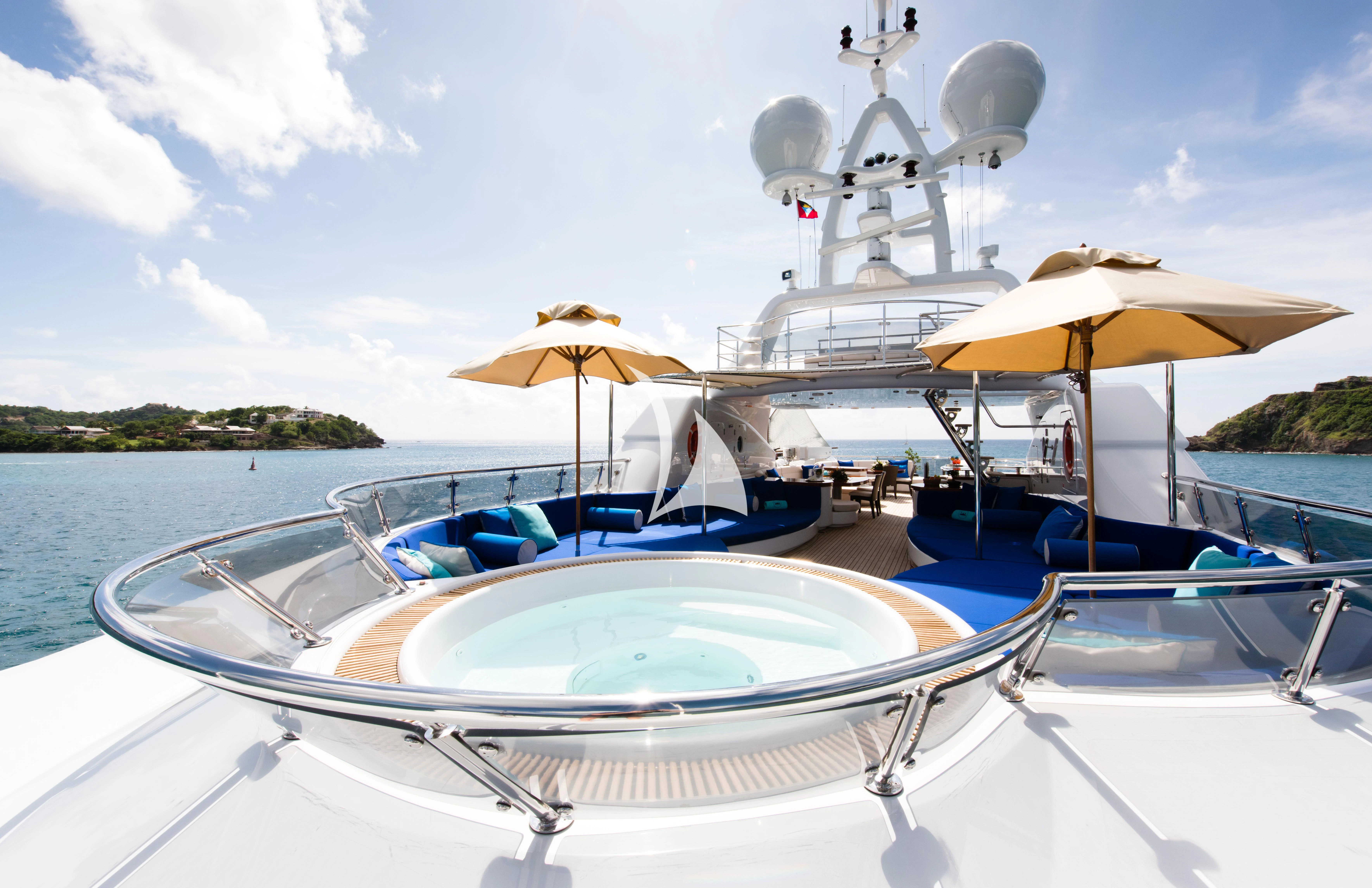 a boat on the water aboard TALISMAN MAITON Yacht for Charter