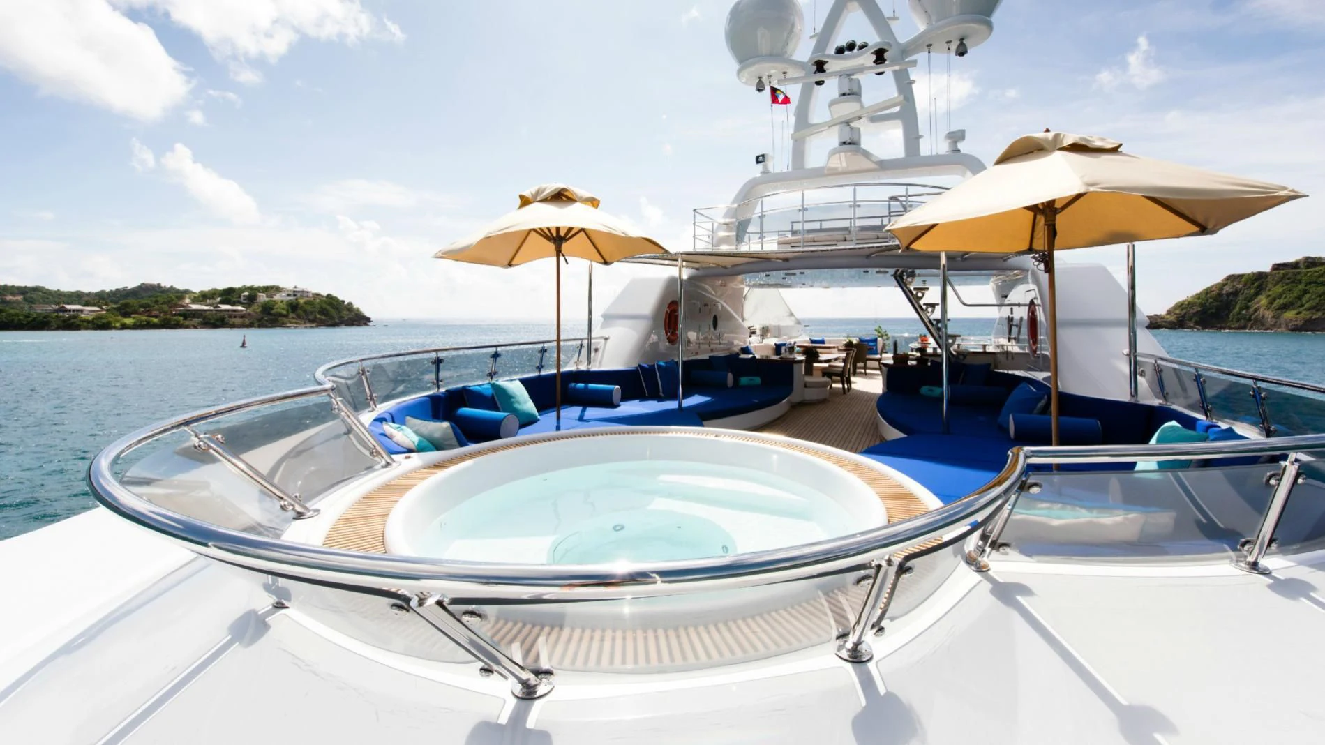 a boat on the water aboard TALISMAN MAITON Yacht for Charter