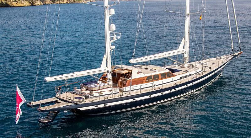 a boat on the water aboard SOUTHWIND OF Yacht for Sale