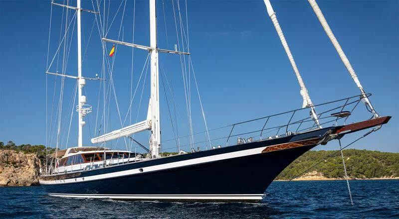 a boat on the water aboard SOUTHWIND OF Yacht for Sale