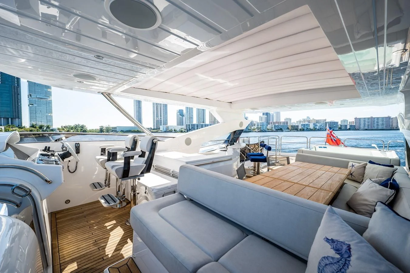 inside of a boat aboard ROMANI Yacht for Sale