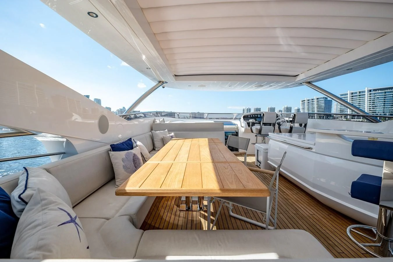 inside of a boat aboard ROMANI Yacht for Sale
