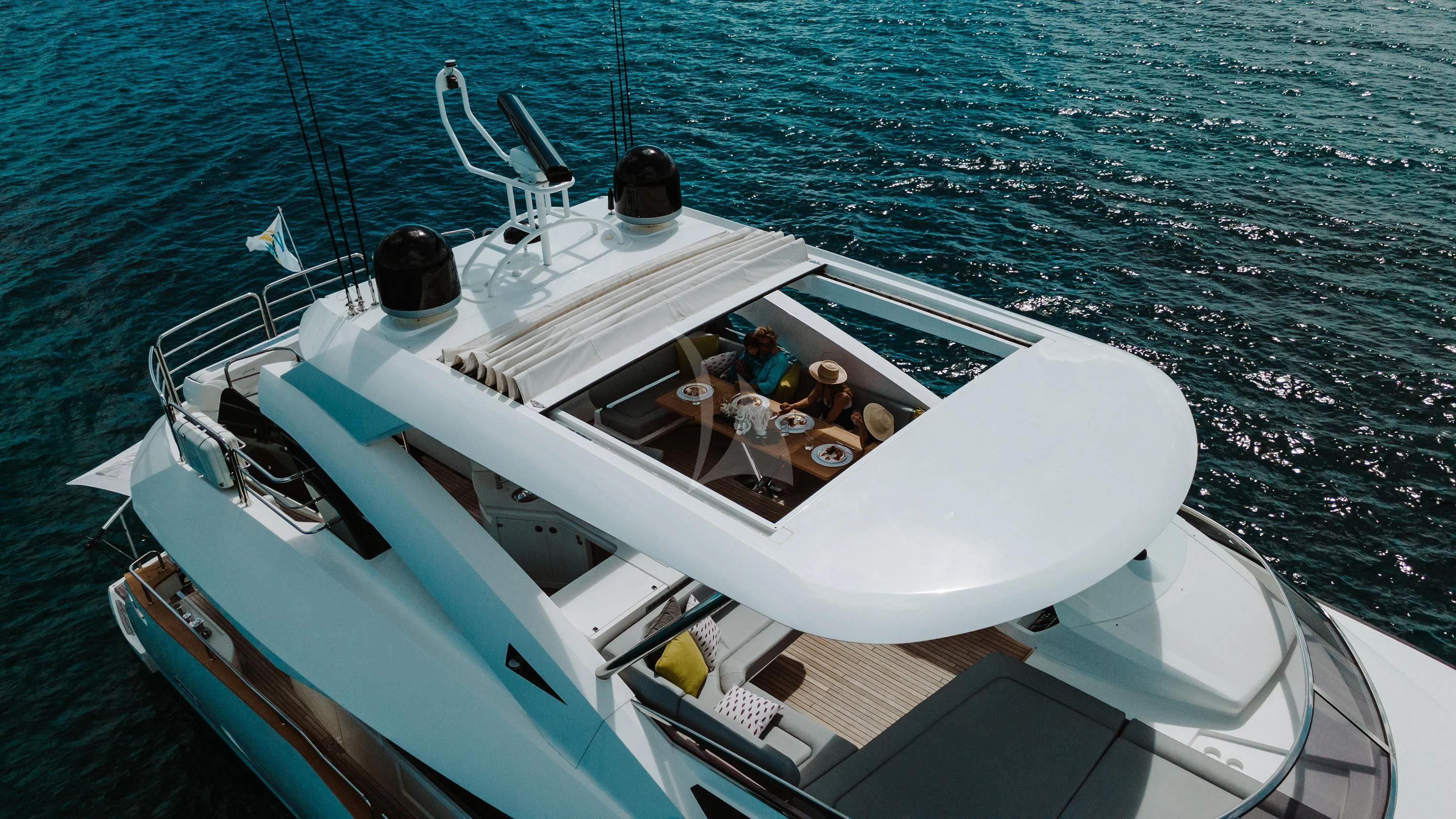 a boat with people in it aboard ELITE Yacht for Sale