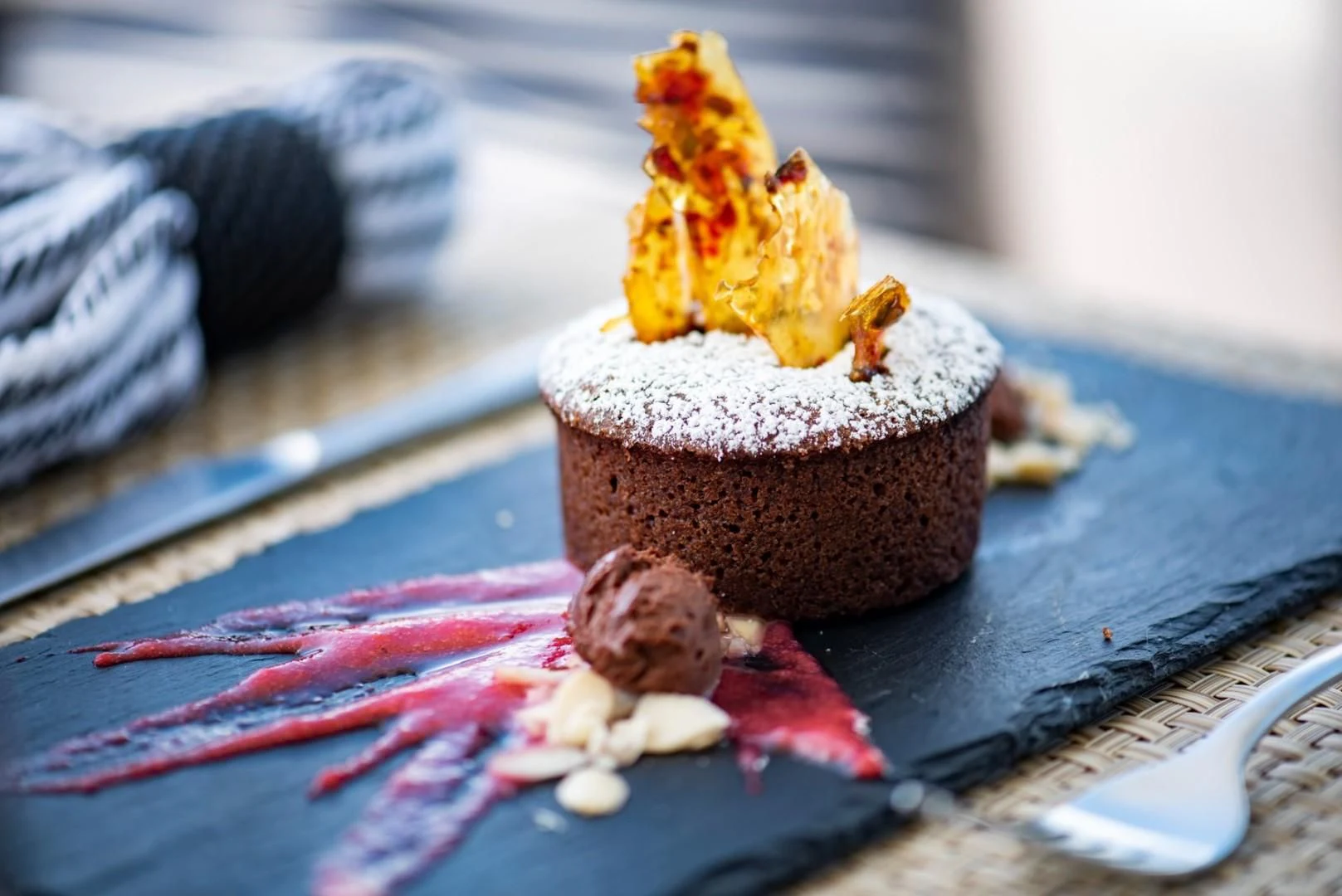 a piece of cake with a slice missing aboard ELITE Yacht for Sale