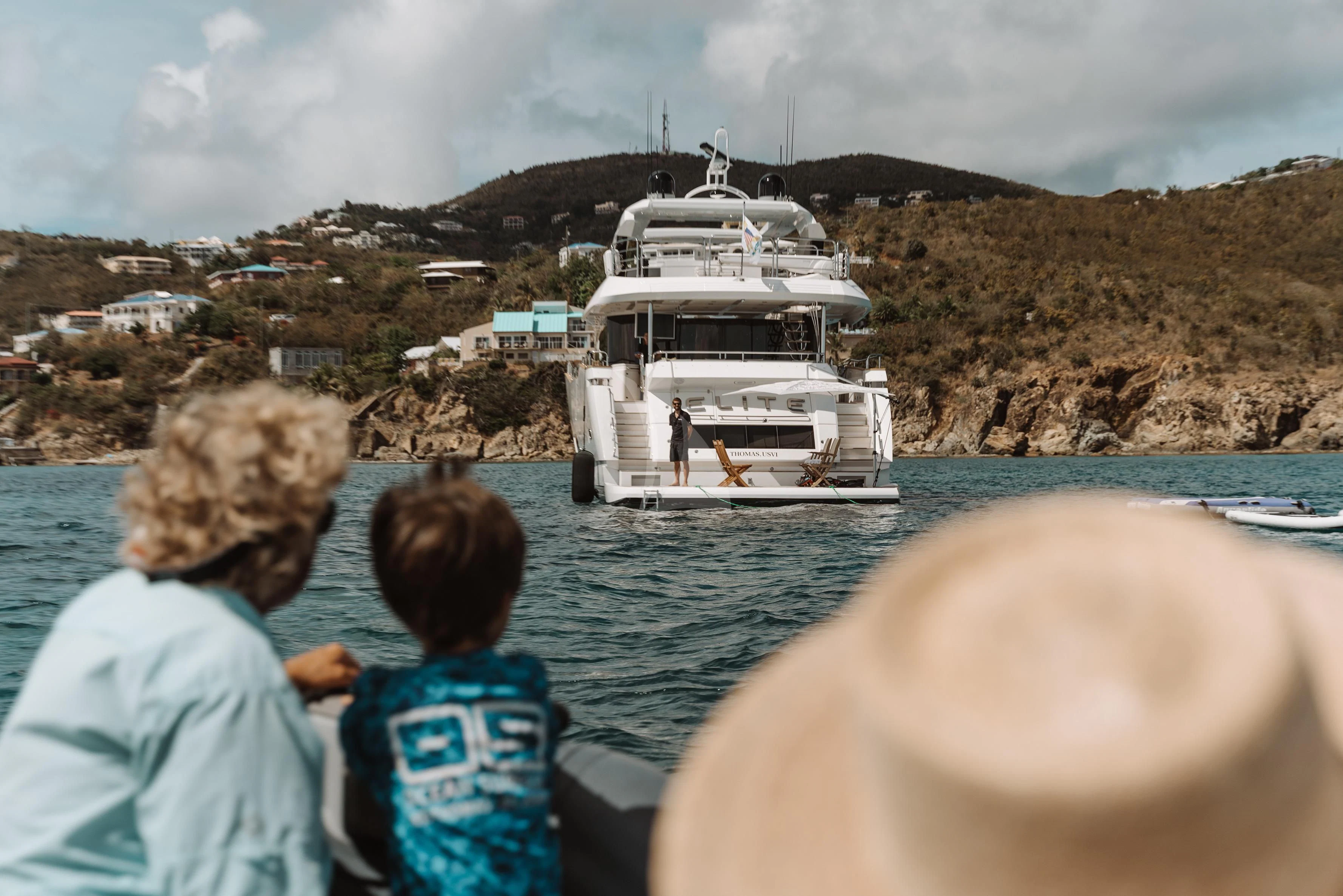 a boat in the water aboard ELITE Yacht for Sale