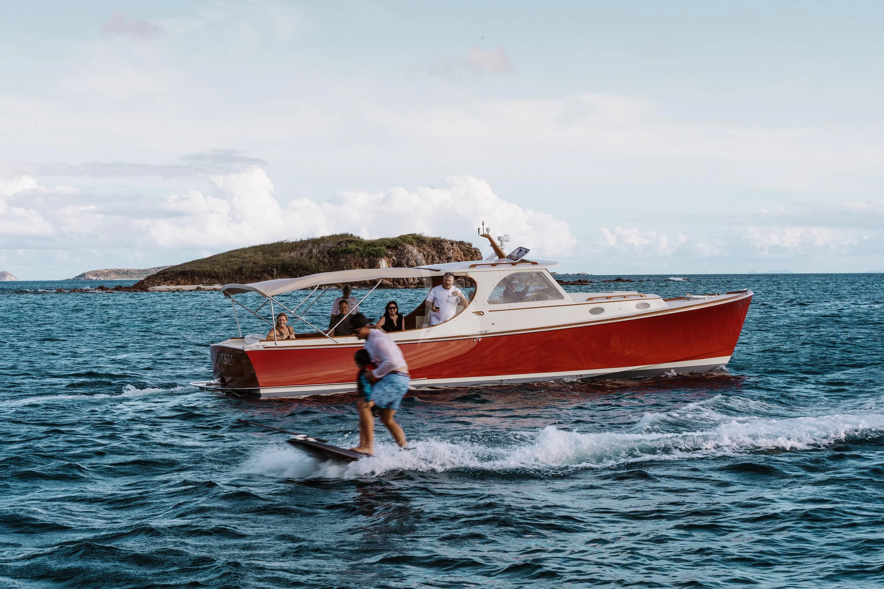 a boat with people on it aboard ELITE Yacht for Sale