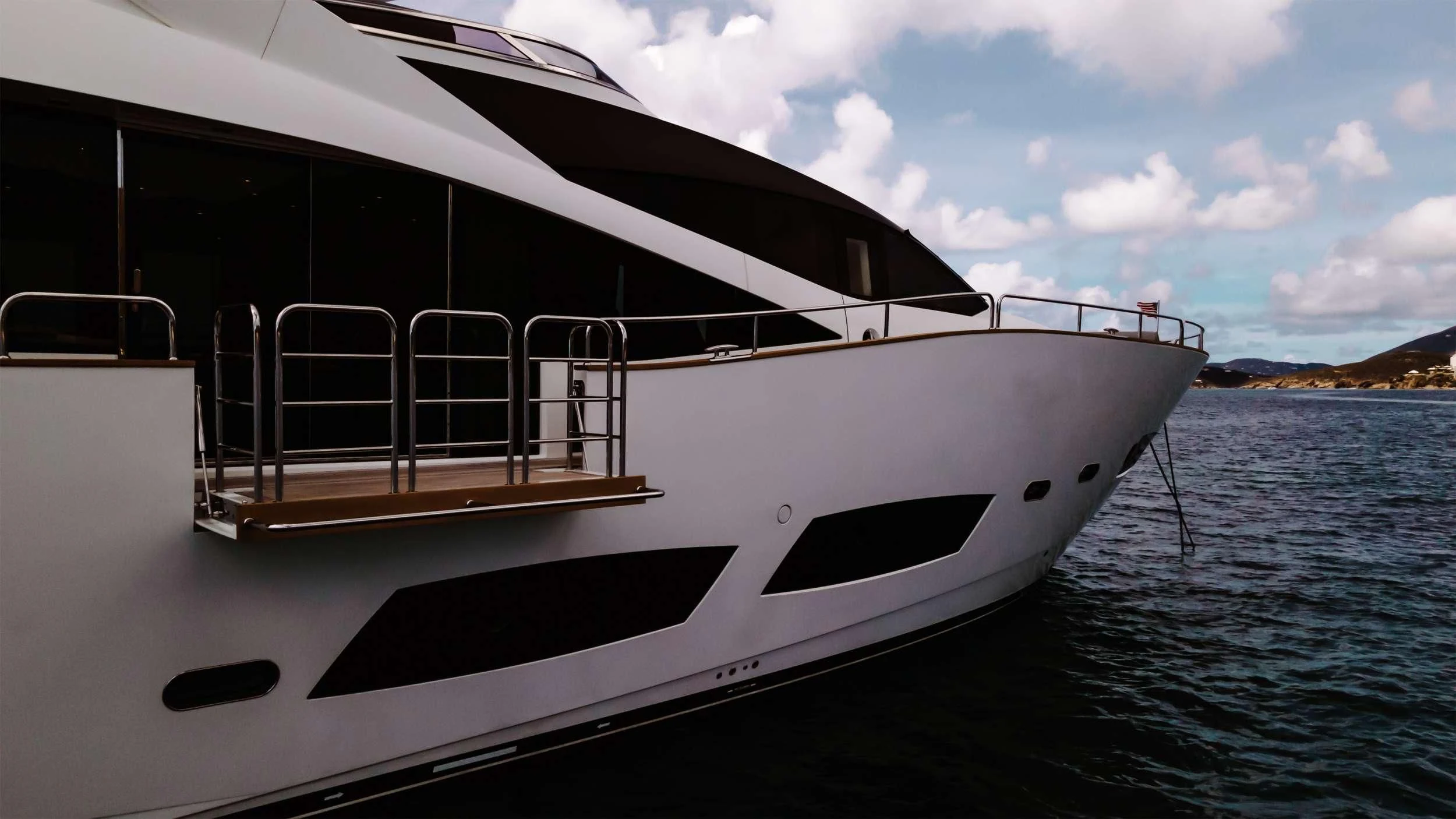 a boat on the water aboard ELITE Yacht for Sale