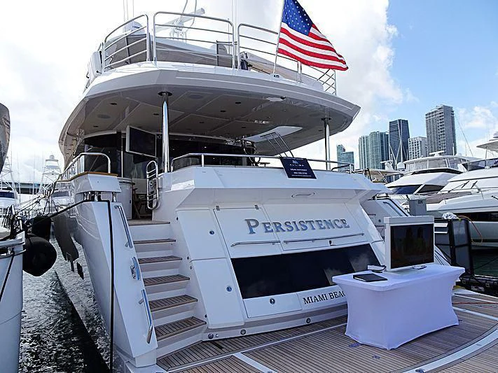 a boat on a dock aboard ELITE Yacht for Sale