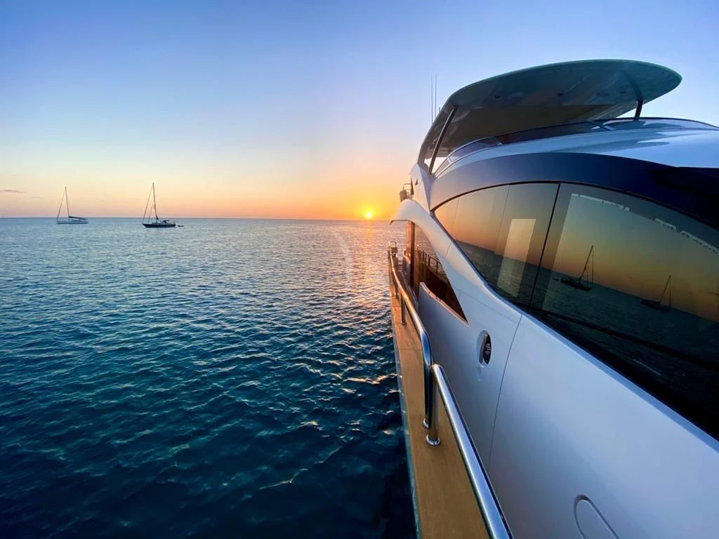 a boat on the water aboard ELITE Yacht for Sale