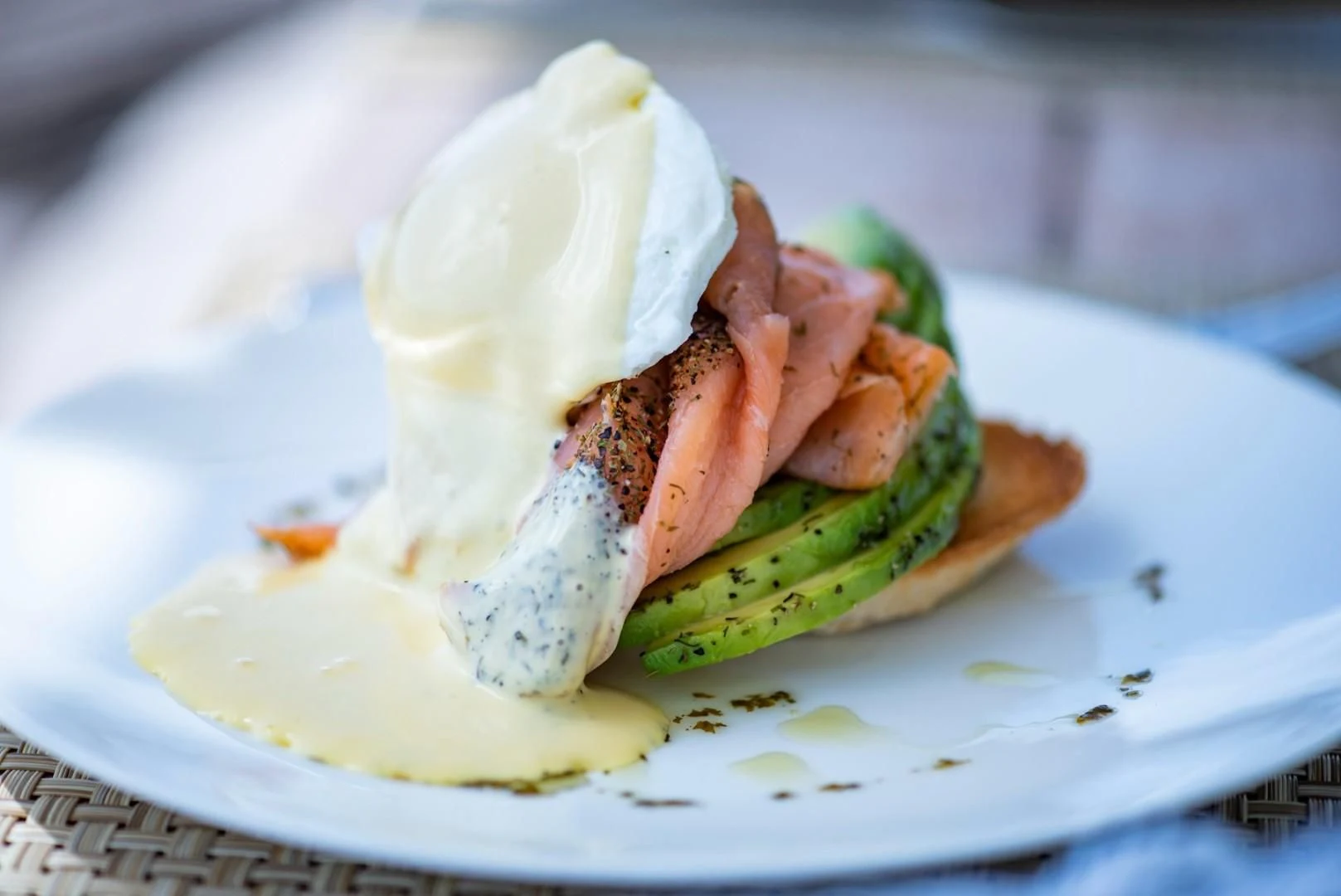 a plate of food aboard ELITE Yacht for Sale