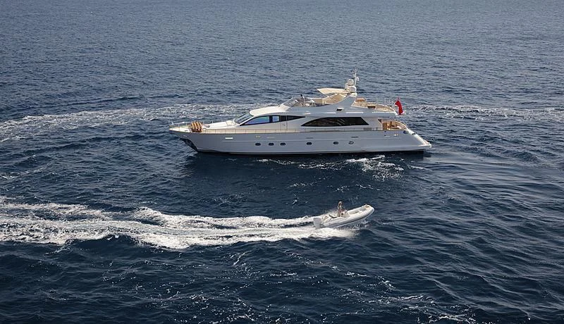 a boat in the water aboard SOHO Yacht for Sale