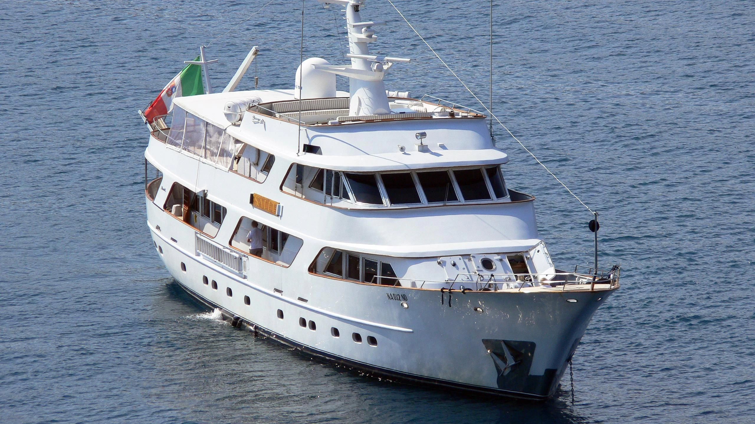 a boat on the water aboard TO JE TO Yacht for Sale