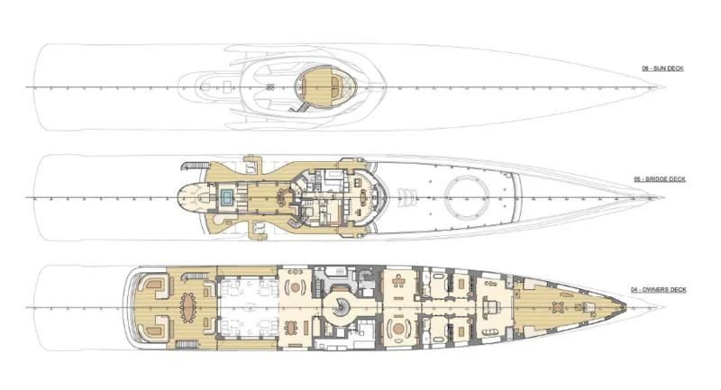 diagram aboard ELF Yacht for Sale