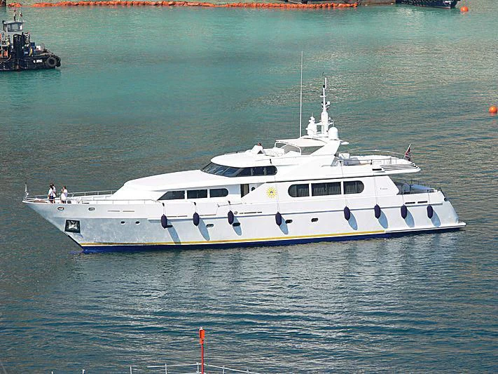 a boat in the water aboard ANTARES STAR Yacht for Sale