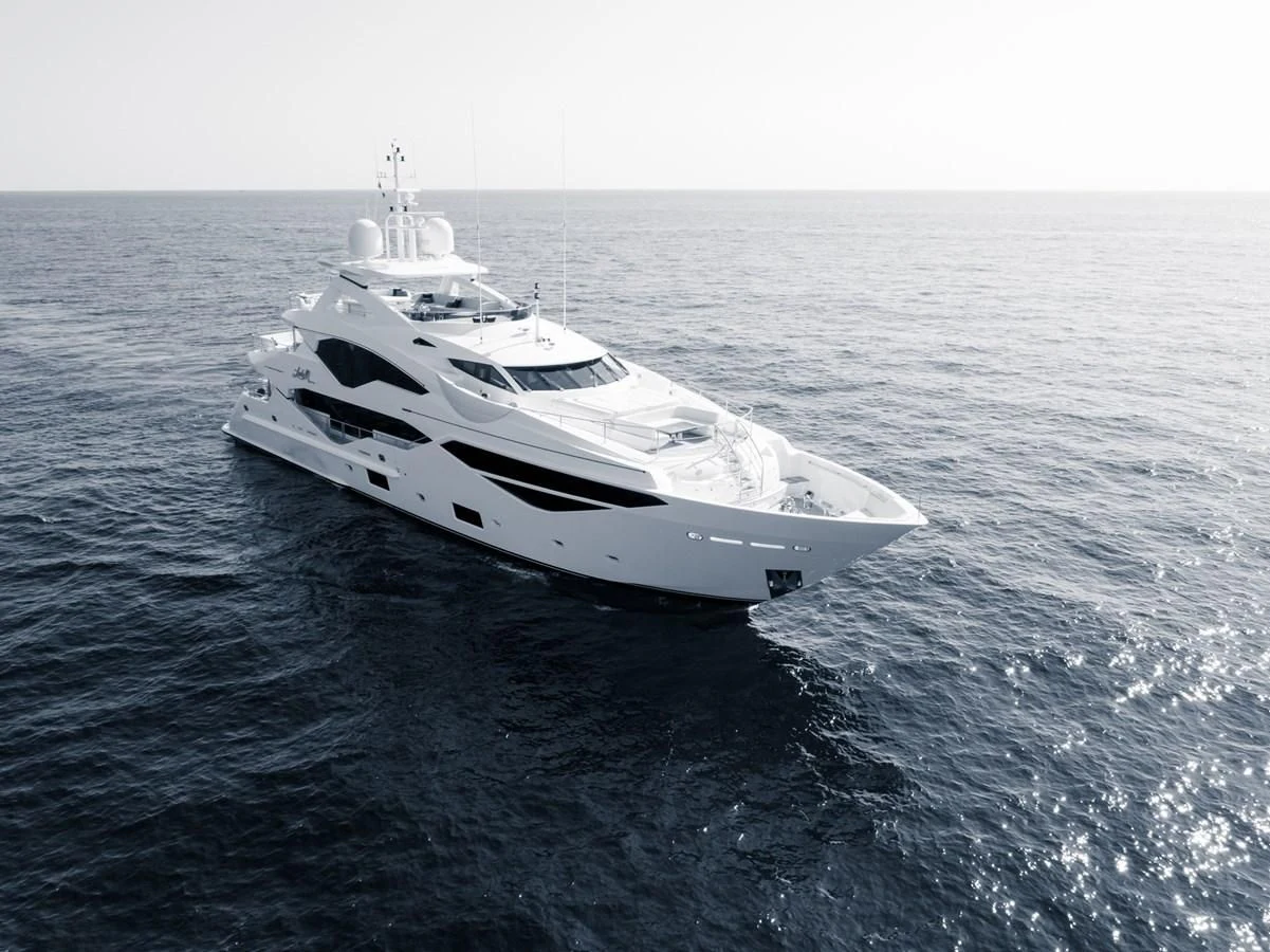a white yacht in the water aboard NO.9 Yacht for Sale