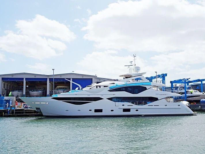 a white yacht in the water aboard NO.9 Yacht for Sale