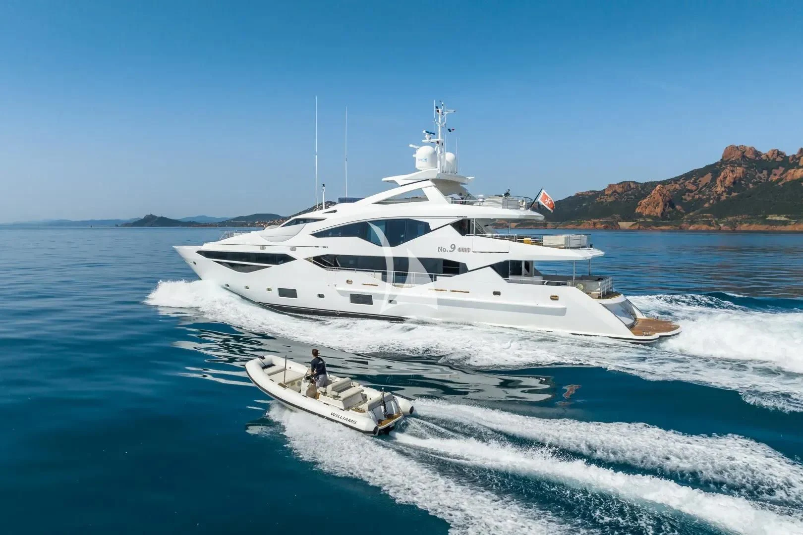 a boat on the water aboard NO.9 Yacht for Sale
