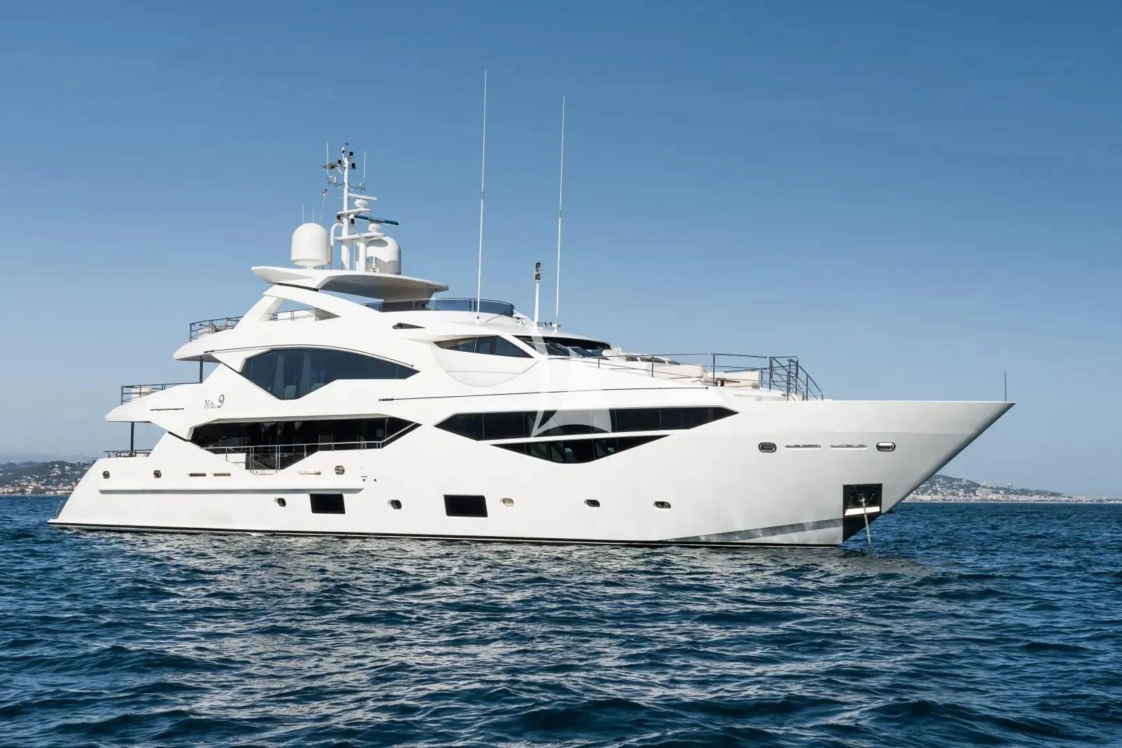 a white yacht in the water aboard NO.9 Yacht for Sale