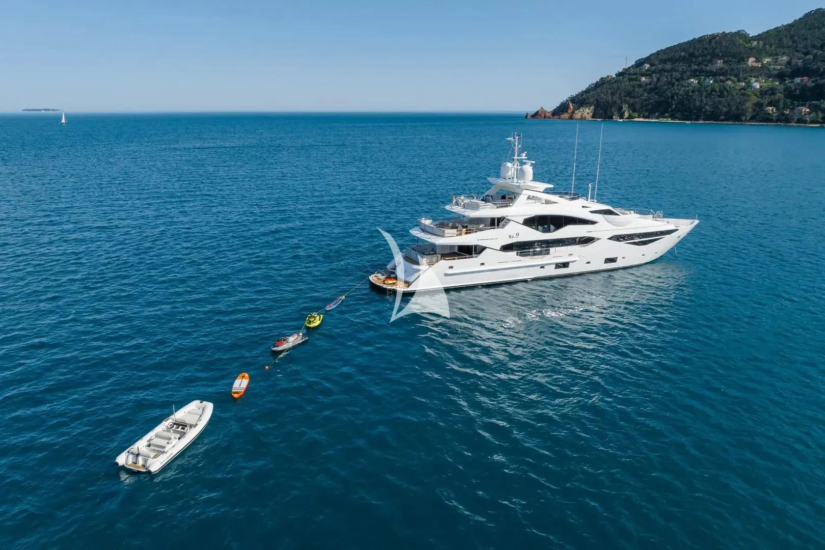 a boat on the water aboard NO.9 Yacht for Sale