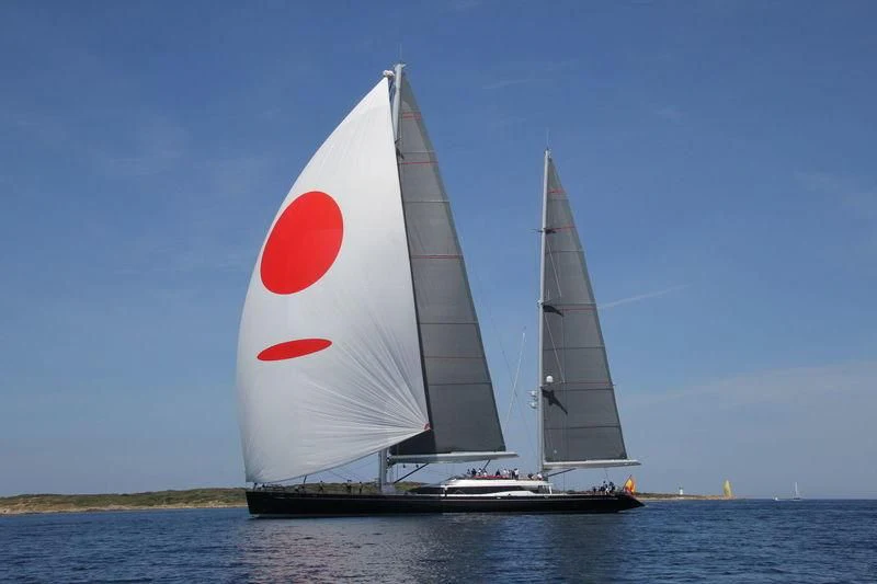 a sailboat on the water aboard NIRVANA FORMENTERA Yacht for Sale