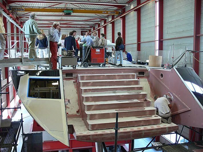 people in a building aboard NIRVANA FORMENTERA Yacht for Sale