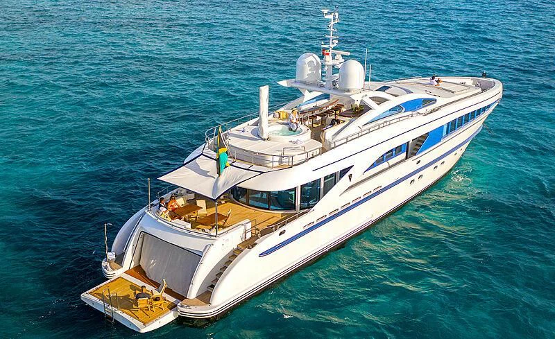 a boat on the water aboard LUMIR Yacht for Sale