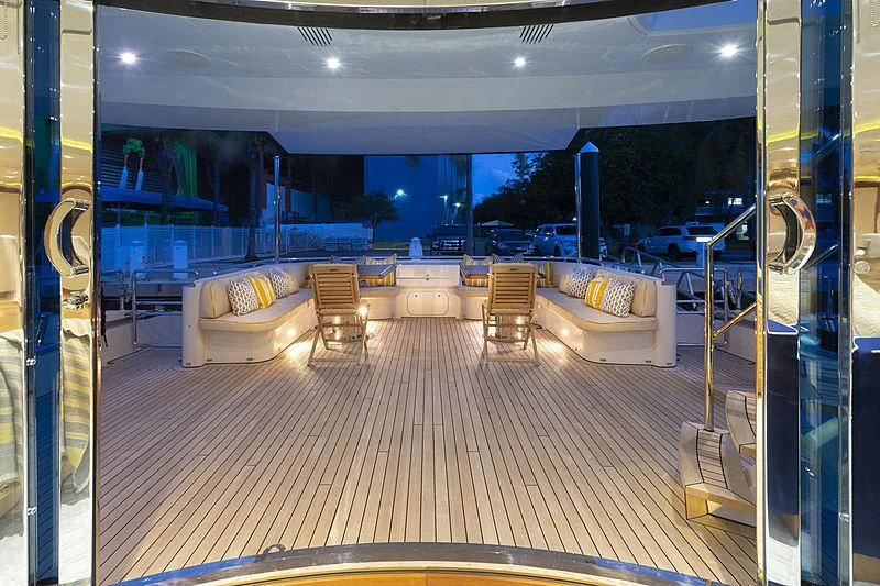 a room with a pool aboard LUMIR Yacht for Sale
