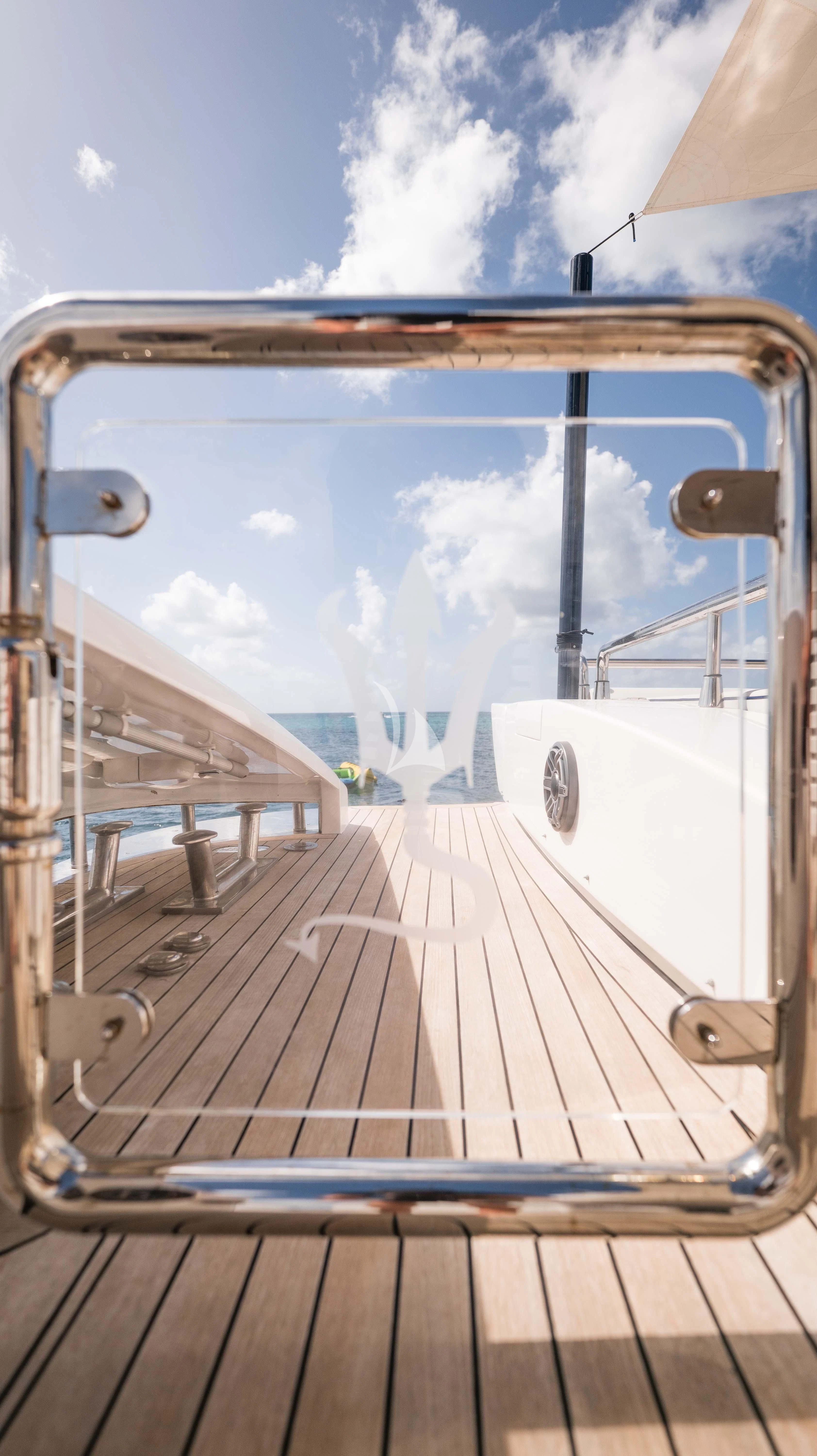 a boat on a body of water aboard BLUE DEVIL Yacht for Sale