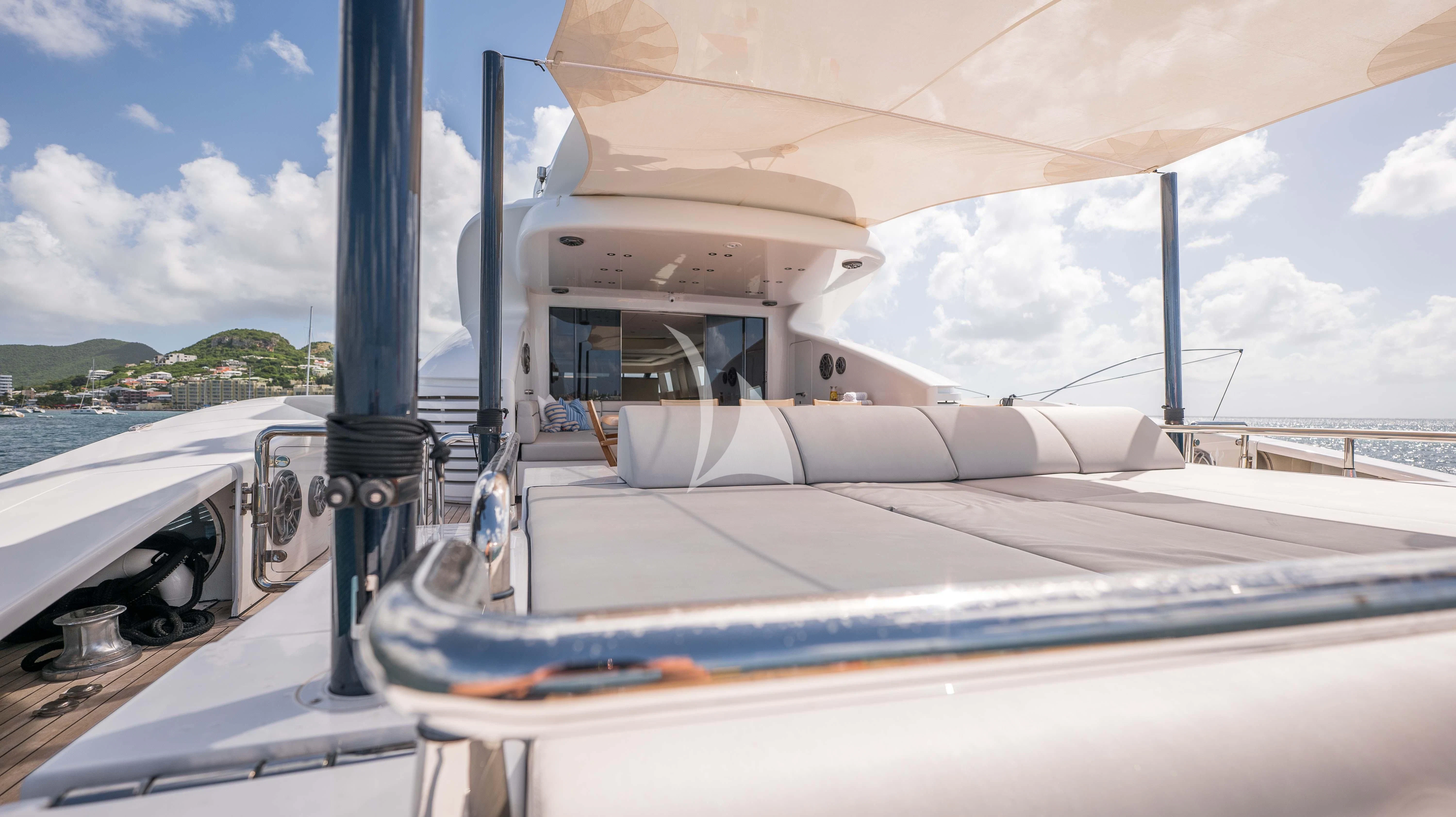 a boat on the water aboard BLUE DEVIL Yacht for Sale