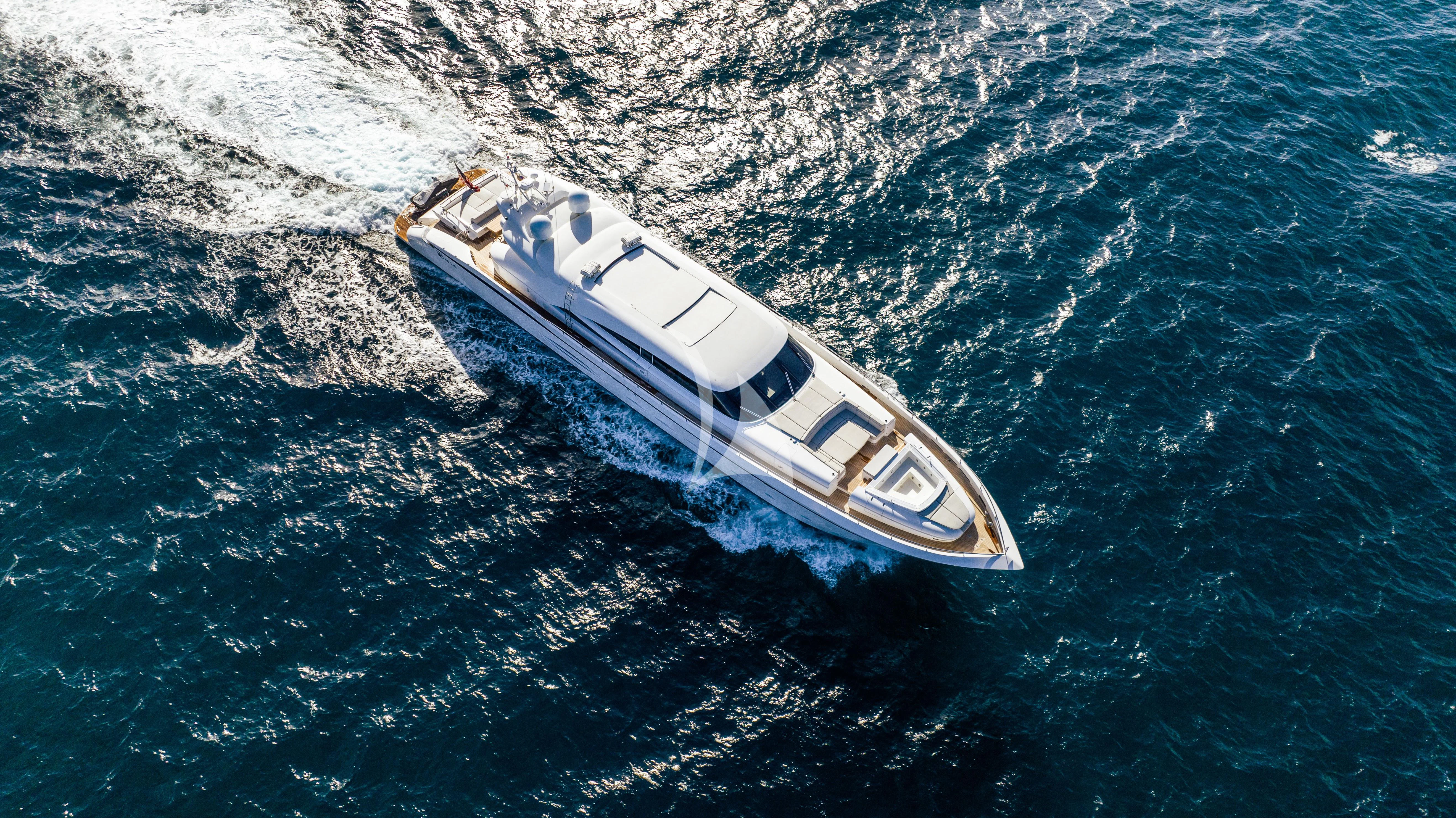 a ship in the water aboard BLUE DEVIL Yacht for Sale