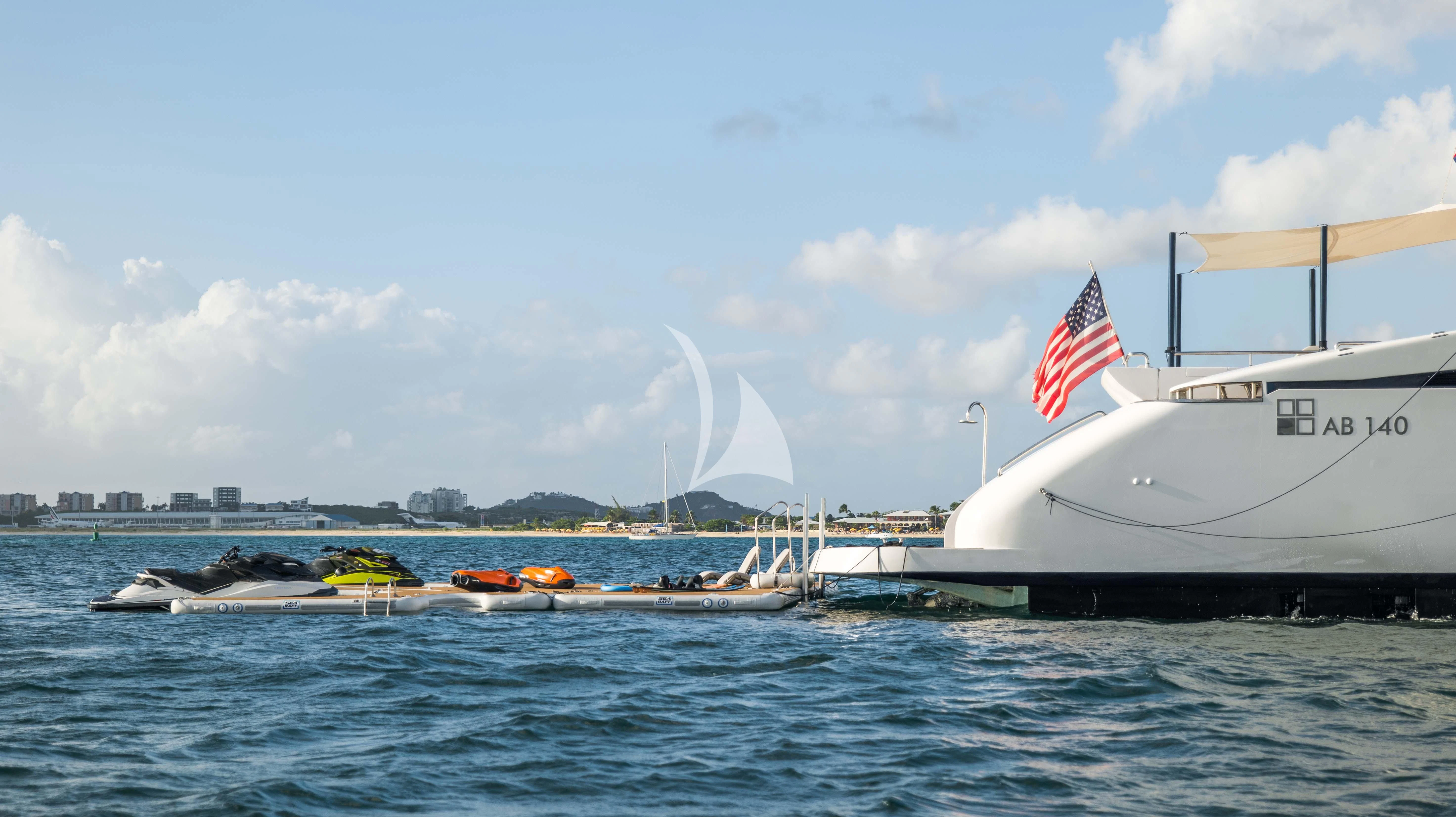 a boat on the water aboard BLUE DEVIL Yacht for Sale