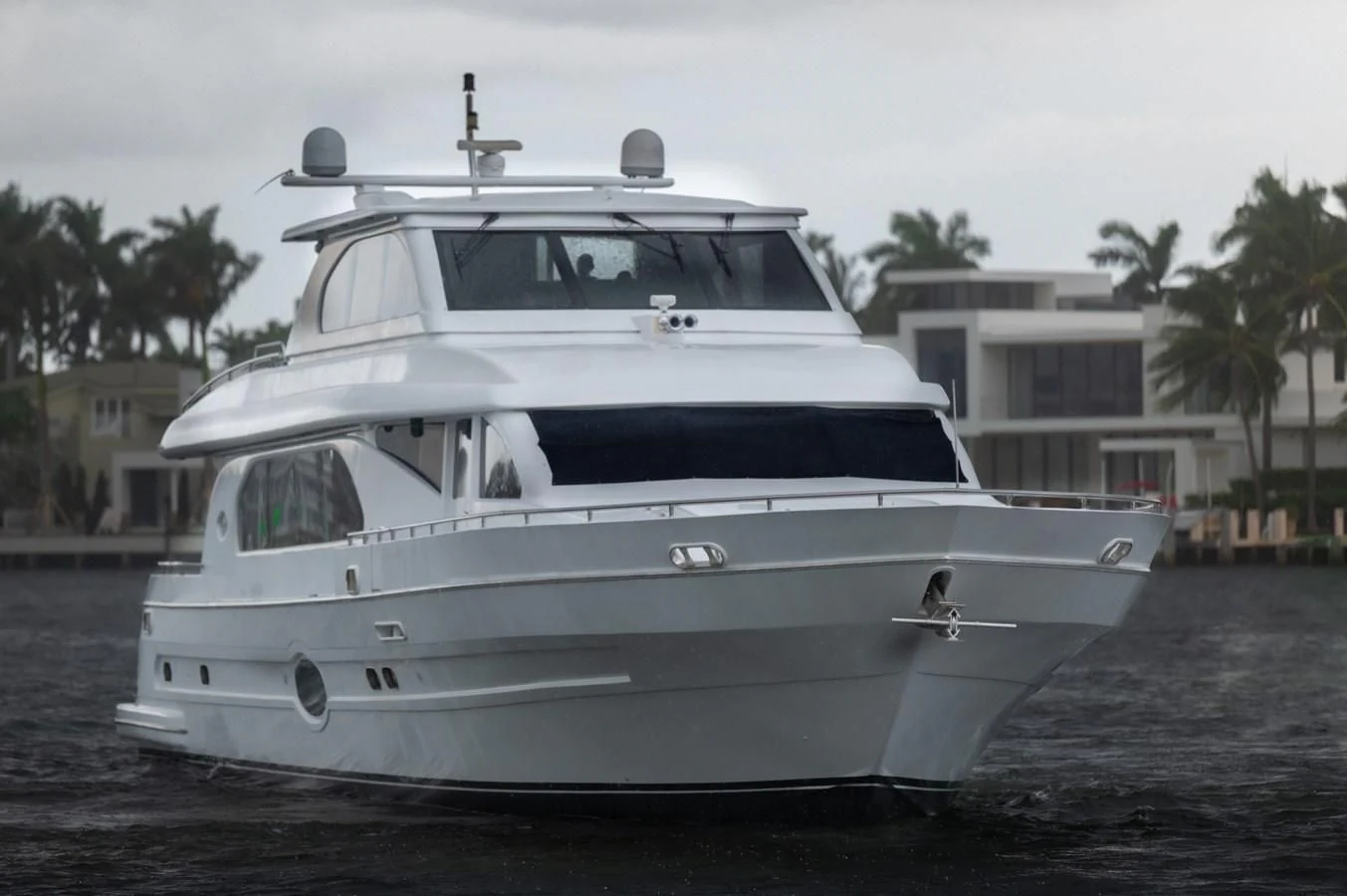 a white yacht on the water aboard DOLCE VITA Yacht for Sale