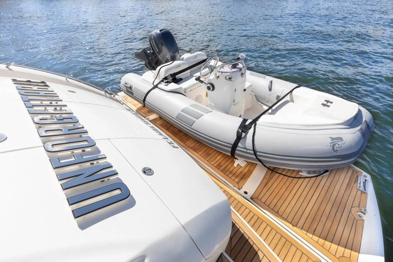 a boat on the water aboard UNFORGETTABLE Yacht for Sale