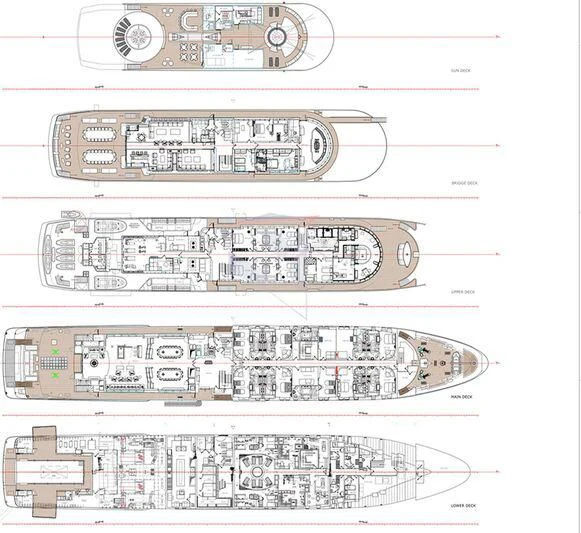 diagram aboard QUEEN MIRI Yacht for Sale
