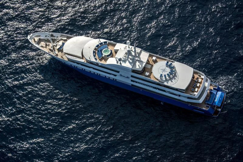 a boat on the water aboard QUEEN MIRI Yacht for Sale