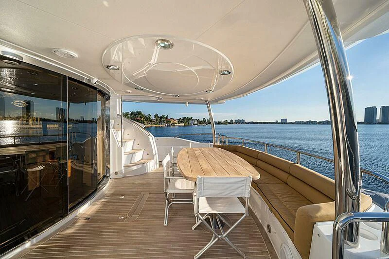 a boat on the water aboard BEYOND Yacht for Sale