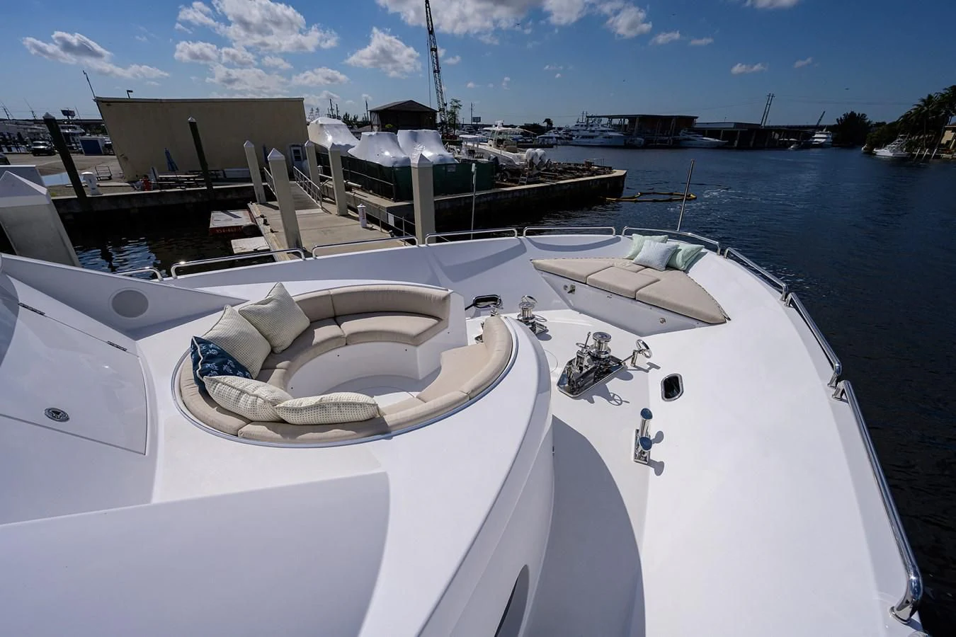a boat on the water aboard DETERMINATION Yacht for Sale