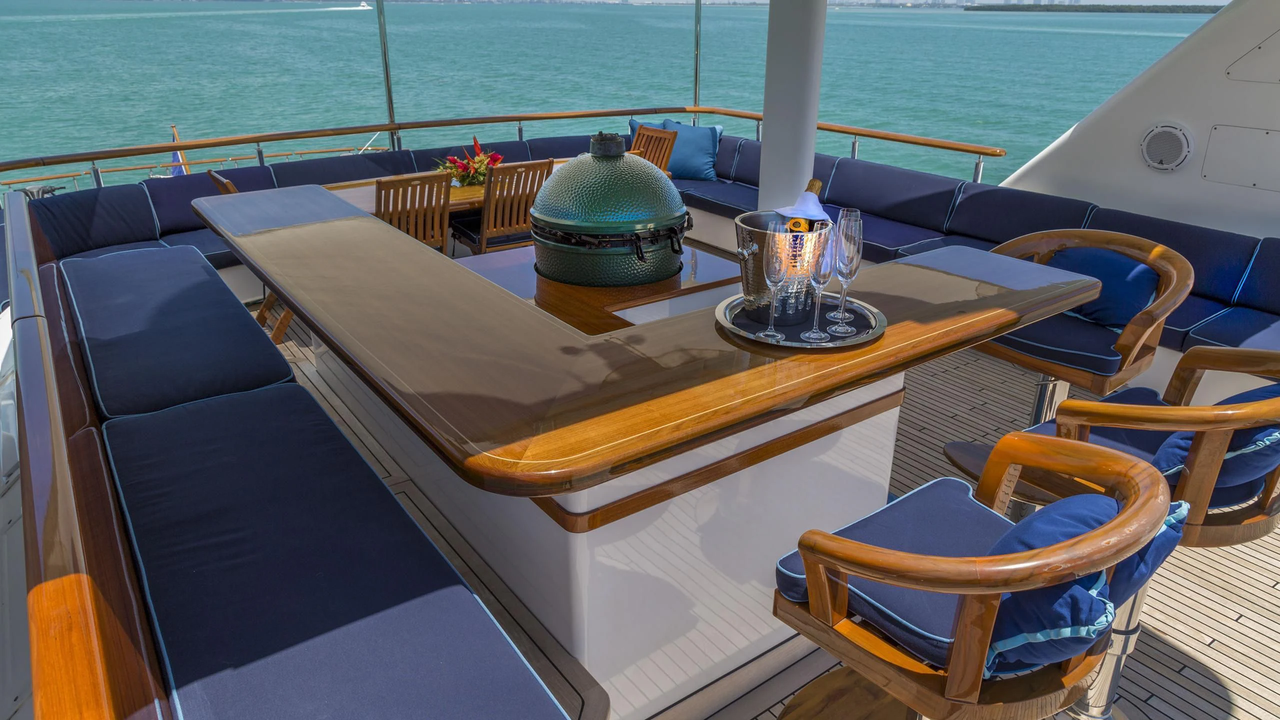 a boat on the water aboard DEDE Yacht for Sale