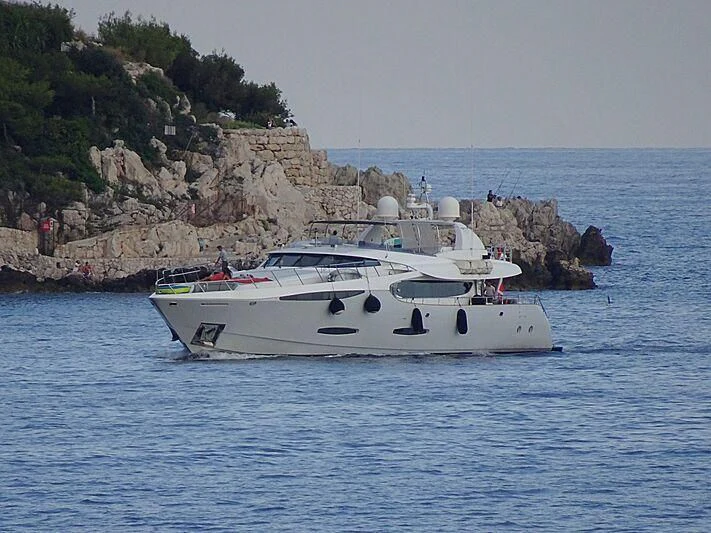 a boat on the water aboard KHALILI Yacht for Sale