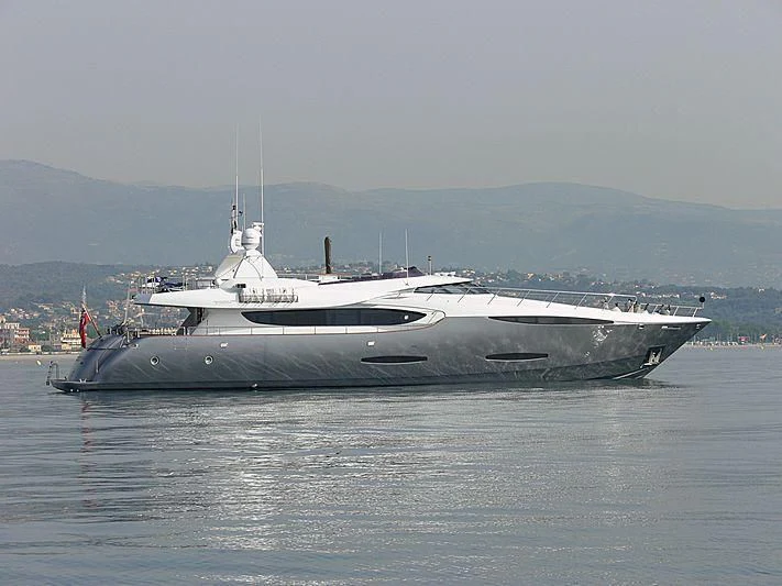 a boat on the water aboard KHALILI Yacht for Sale