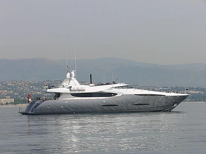 a boat on the water aboard KHALILI Yacht for Sale