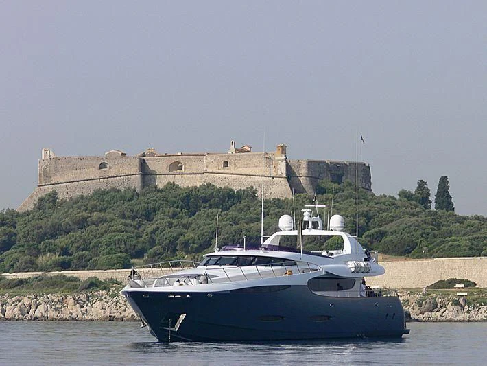 a boat in the water aboard KHALILI Yacht for Sale