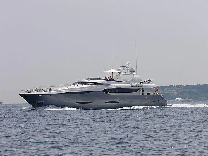 a boat on the water aboard KHALILI Yacht for Sale