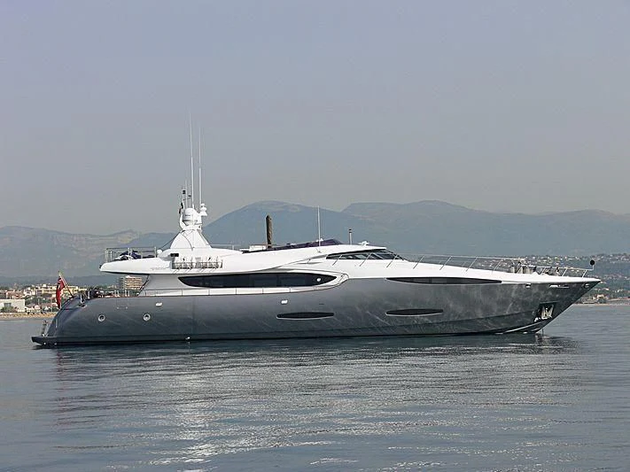 a boat on the water aboard KHALILI Yacht for Sale