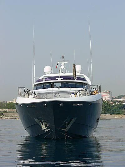 a boat in the water aboard KHALILI Yacht for Sale