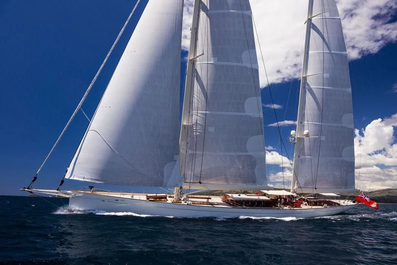 a sailboat on the water aboard KAMAXITHA Yacht for Sale