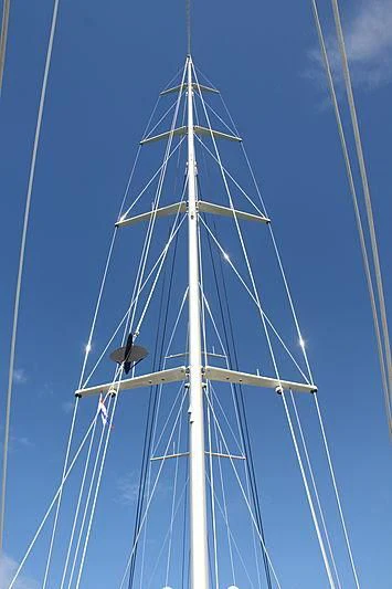 a person on a sailboat aboard KAMAXITHA Yacht for Sale