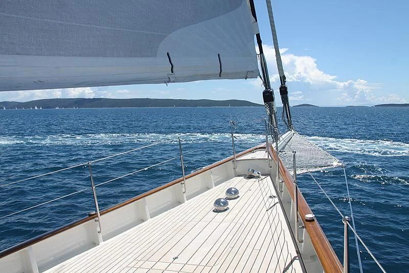 a boat on the water aboard KAMAXITHA Yacht for Sale