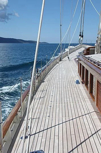 a deck on a boat aboard KAMAXITHA Yacht for Sale